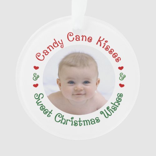 Babys 1st First Christmas Photo Gift Ornament