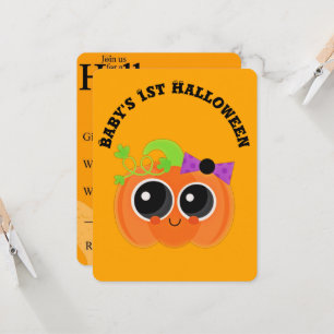 Babys 1st Halloween Little Pumpkin Card