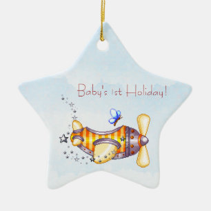 Baby's 1st Holiday Plane Ornament