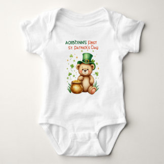 Baby's 1st St. Patrick's Day, Lucky Cub Club Baby Bodysuit