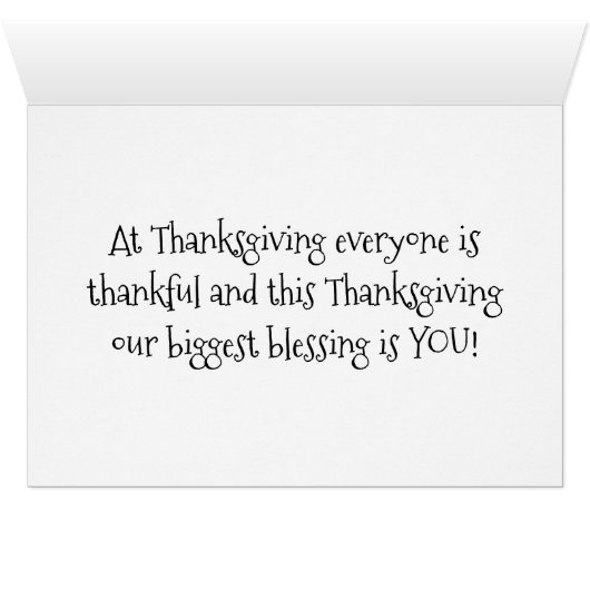 BABY'S ***1st THANKSGIVING*** SPECIAL CARD (Inside Horizontal (Bottom))
