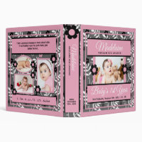 Baby's 1st Year Photo Scrapbook Pink Binder