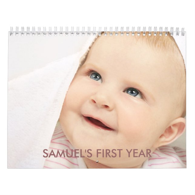 Baby's 1st Year Timeline Photo Calendar (Cover)