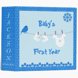 "Baby's 1st Years" Baby Boy Baby Book /Photo Album 3 Ring Binder