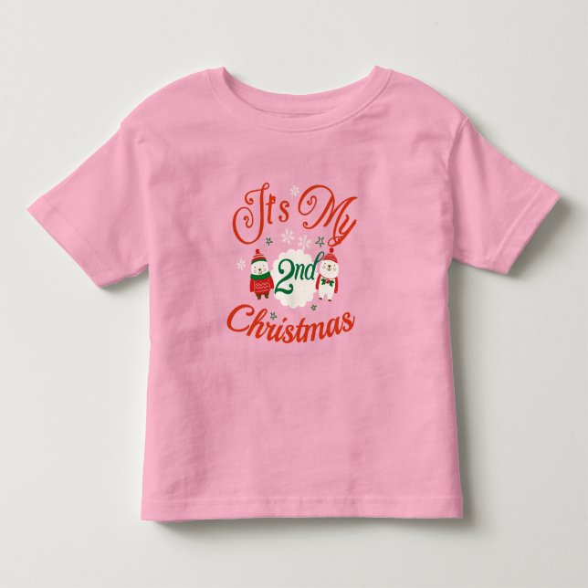 Baby's 2nd Christmas  Toddler T-shirt (Front)