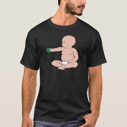 BABYS ARM HOLDING APPLE T_Shirt