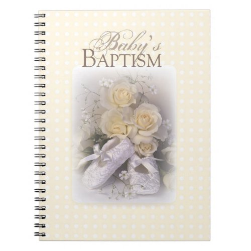 Babys Baptism Neutral Customizable Name Liam Notebook