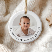 Baby's Baptism Photo Keepsake