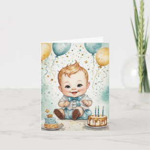 Baby's Birthday Joy  Card