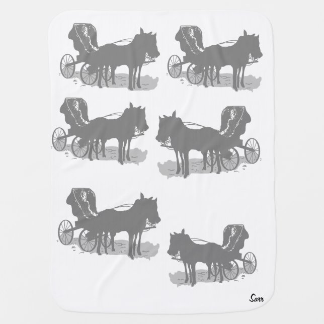 Baby's Blanket / Horse and Buggy (Front)