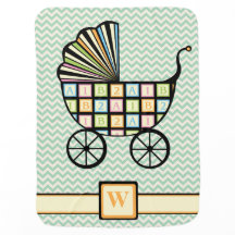 Baby's Blocks Stroller Baby Blanket