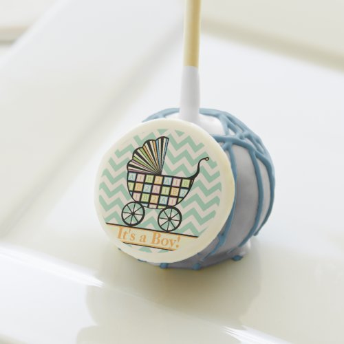 Babys Blocks Stroller Baby Shower Cake Pop