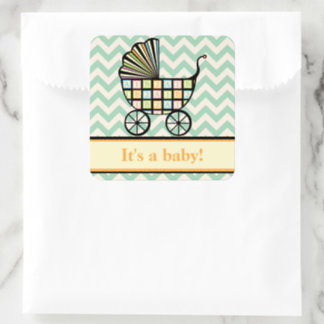 Baby's Blocks Stroller Shower Sticker Roll