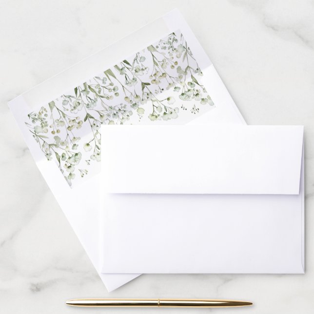 Baby's Breath Envelope Liner (Desk)