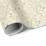 Baby's Breath Flowers Boho Chic Baptism Wedding Wrapping Paper<br><div class="desc">Add a charming,  ethereal touch to your parties with this wrapping paper featuring exquisite watercolor baby's breath flowers. This lovely pattern is also perfect for baby shower decoration and crafts!</div>
