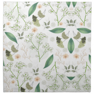 Baby's Breath Flowers Cloth Napkin