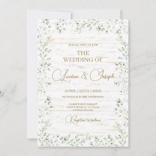 Baby's Breath Gypsophila Wedding invitation