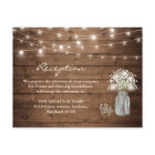 Baby's Breath Mason Jar Lights Wedding Reception