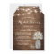 Baby's Breath Mason Jar Rustic Wood Bridal Shower