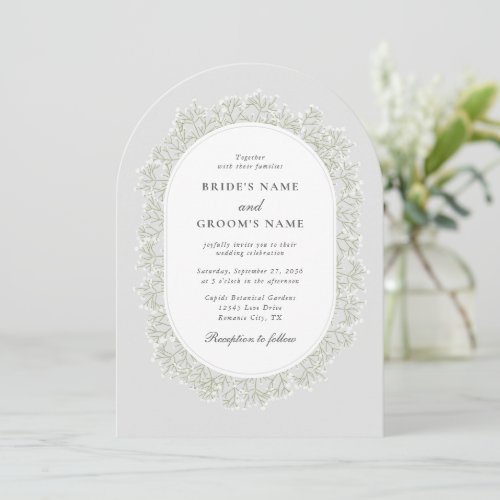 Baby's Breath Monogram Gypsophila Floral Wedding