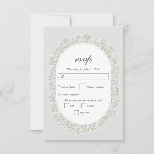 Baby's Breath Monogram Gypsophila Floral Wedding