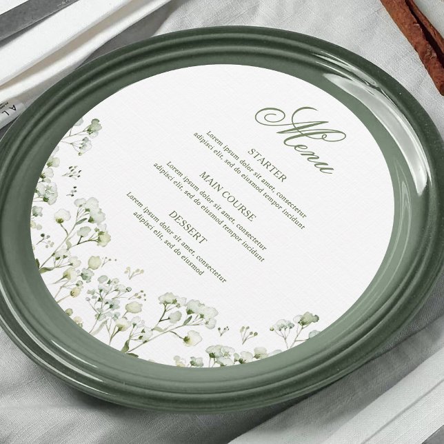 Baby's Breath Round Menu (Creator Uploaded)