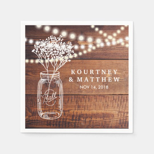 Rustic Wedding Napkins 2