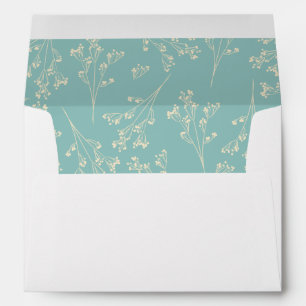 Baby's Breath Silhouette Lining Envelope