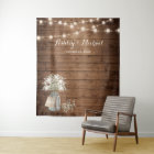 Baby's Breath String Light Rustic Wedding Backdrop