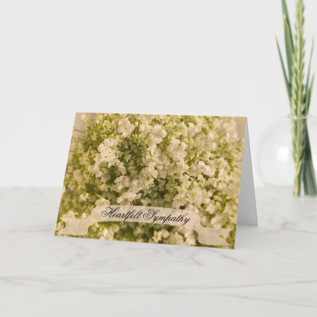Baby's Breath Sympathy Card (Front)