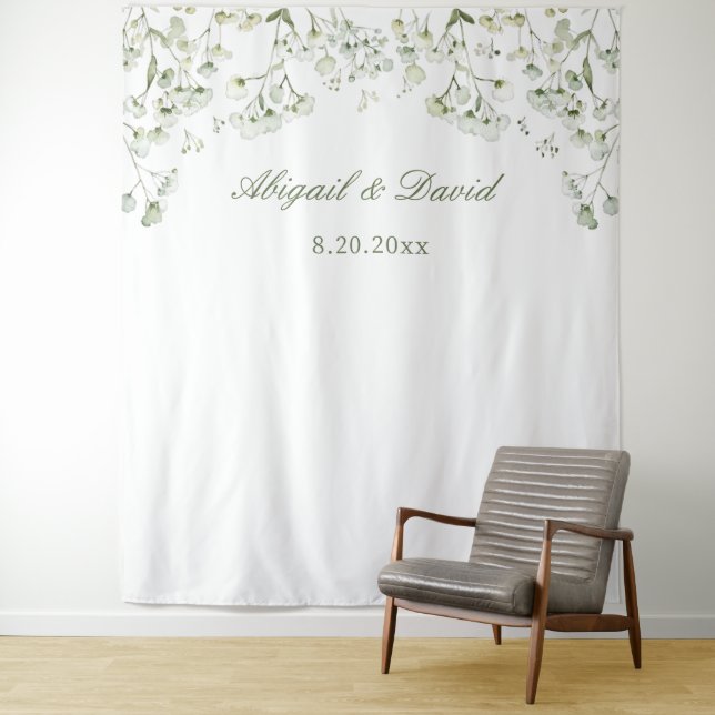 Baby's Breath Wedding Backdrop (In Situ)