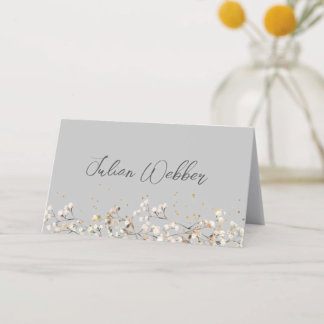 Baby's Breath Wedding Place Card