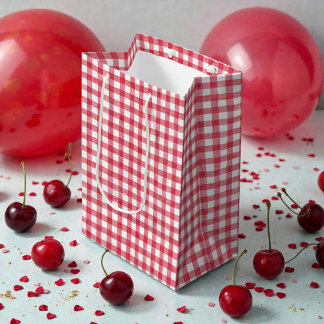 Baby's Cherry First Red Gingham Birthday Tissue Paper