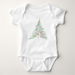 [ Thumbnail: Baby's Christmas Tree Baby Bodysuit ]