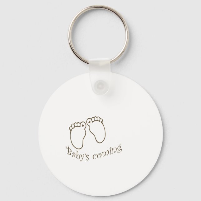 babys coming feet keychain (Front)