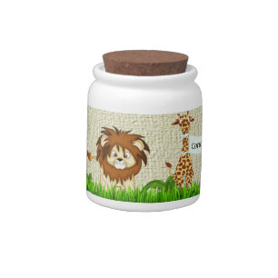 Baby's Cotton Tips JAR - Jungle Images