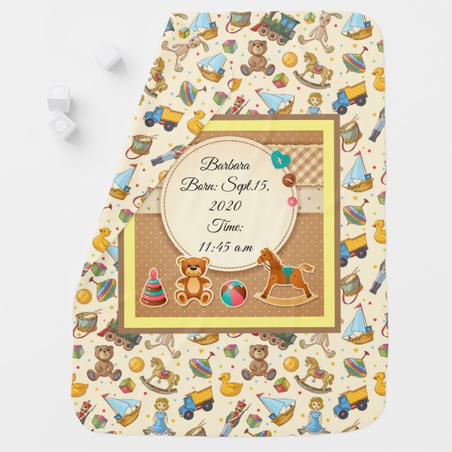 Baby's Custom Toy Baby Blanket (In Situ)