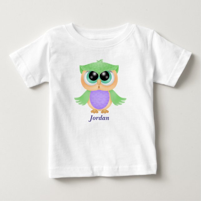 Baby's Cute Baby Owl T-Shirt (Front)