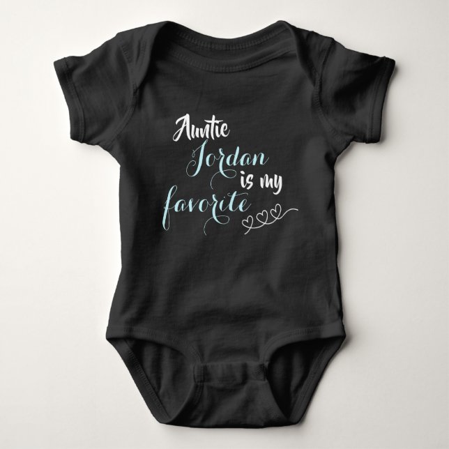 Baby's Favorite Aunt Baby Bodysuit (Front)