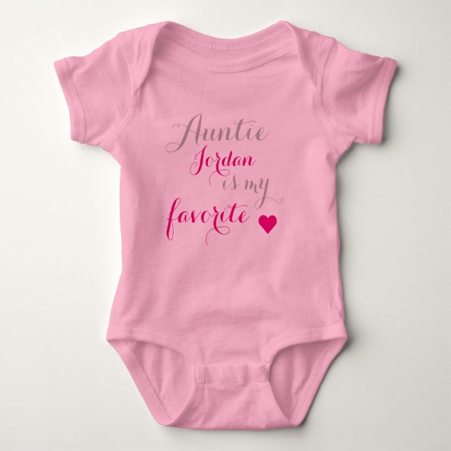 Baby's favorite Aunt Baby Bodysuit (Front)