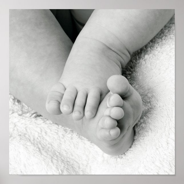 Baby's Feet Poster Print (Front)