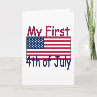 Baby's First 4th of July Greeting Card