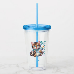  Baby's first birthday. Acrylic Tumbler
