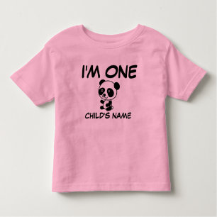 BABY'S FIRST BIRTHDAY (AGE ONE) Personalized Toddler T-shirt