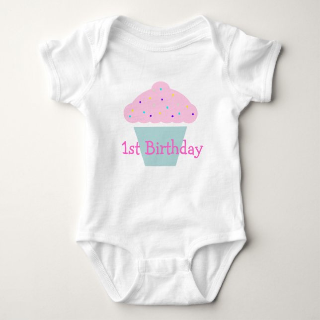 Baby's First Birthday Baby Bodysuit (Front)