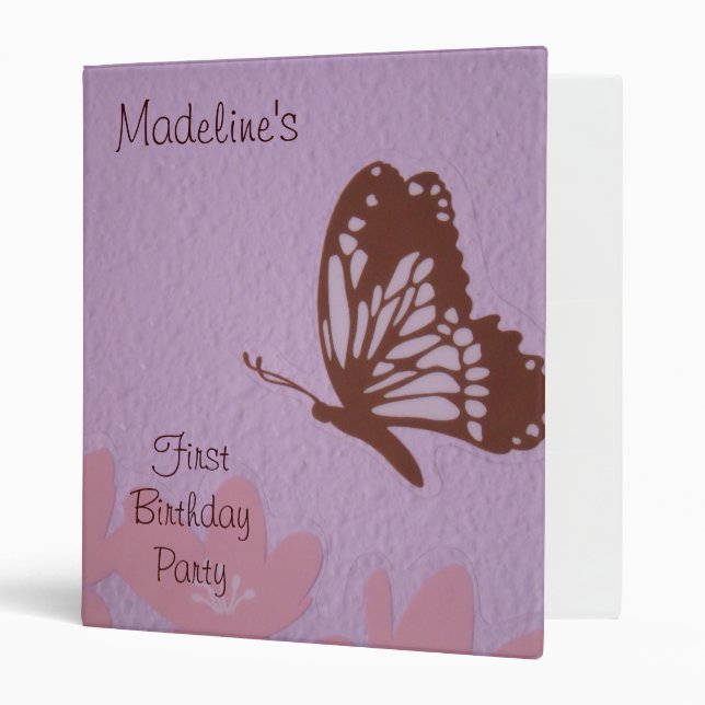 Baby's First Birthday binder Photos Butterfly | Zazzle Baby's First Birthday binder Photos Butterfly | Zazzle