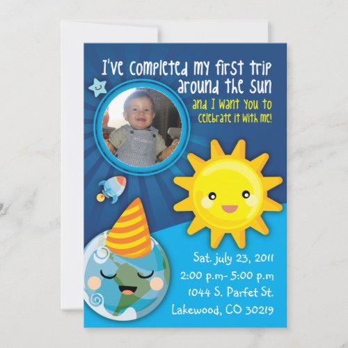 BABYS FIRST BIRTHDAY INVITATION