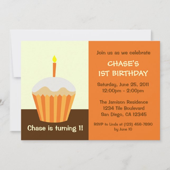 Baby's First Birthday Invitation (Front)