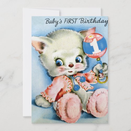 Babys First Birthday Invitations