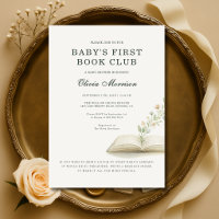 Baby's First Book Club Baby Shower